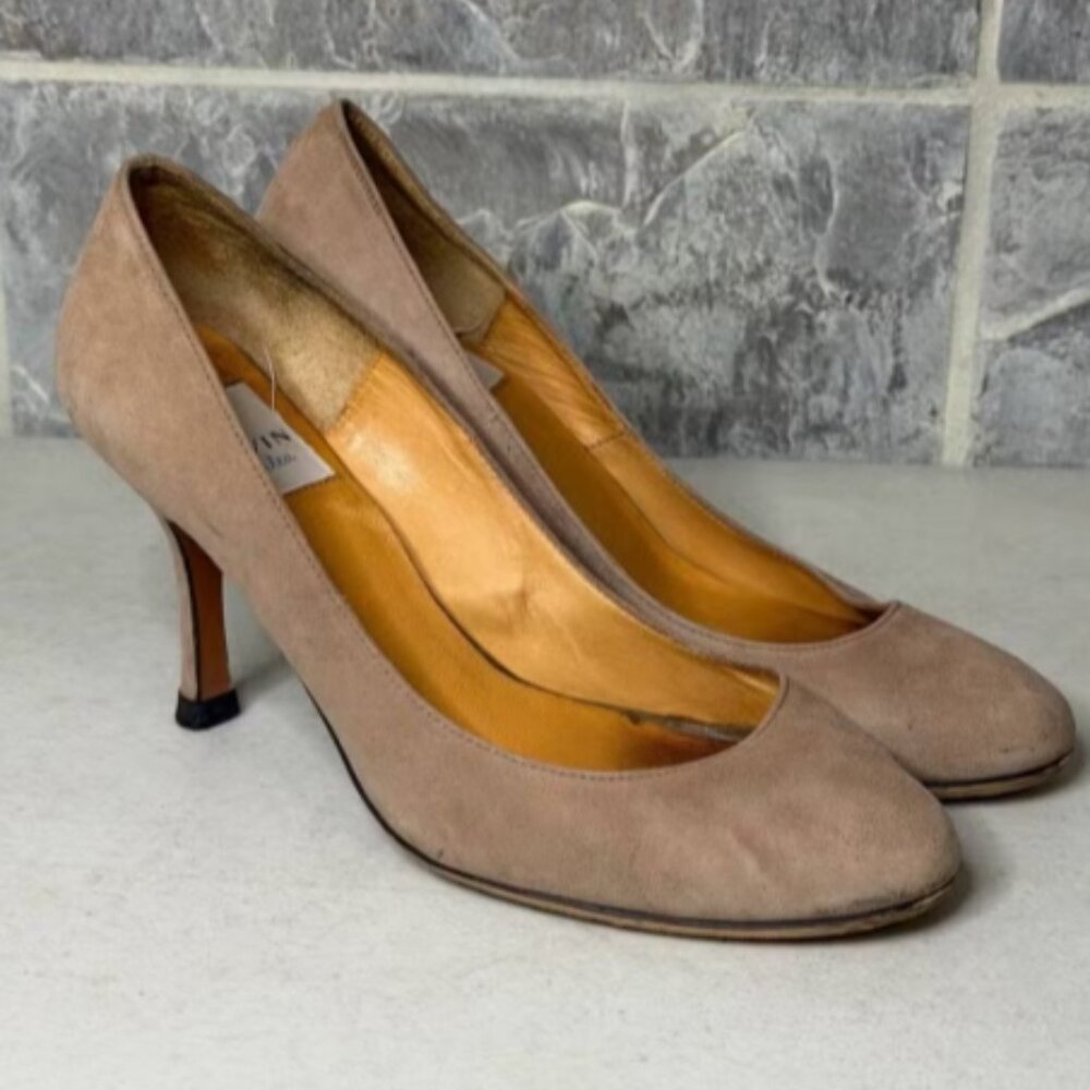 Lanvin en Bleu Japan Suede Pumps Size 22.5 Japan/6.5 US